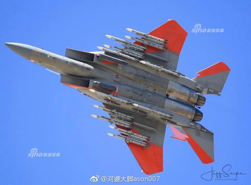 沙特空军秀猛照F15挂载12枚导弹